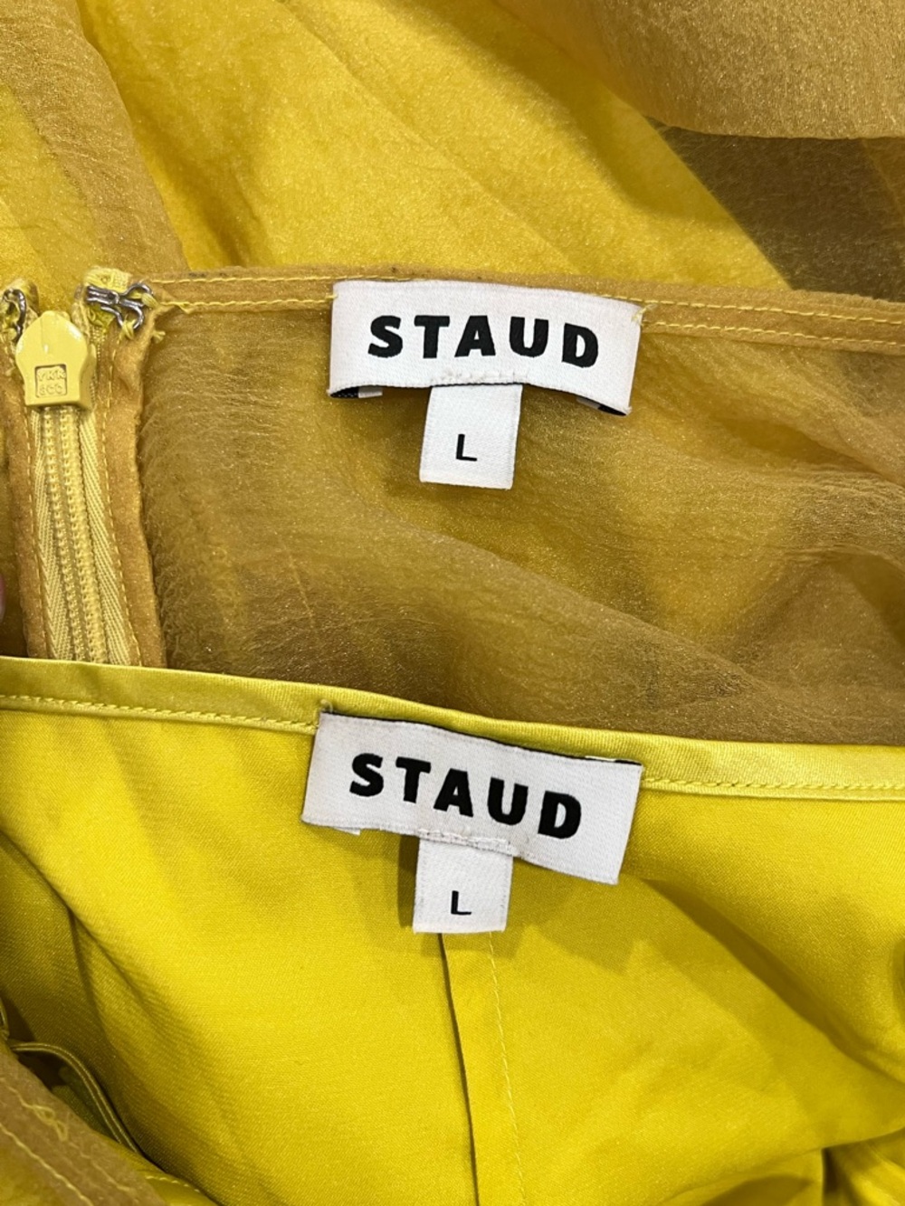 STAUD Calluna Maxi Dress in Chartreuse - Picture 9 of 10